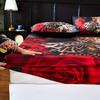 Animal Cheetah Pattern Sheet Three-Piece Digital Printing Bedroom Room School Dormitory Bedding Decoration