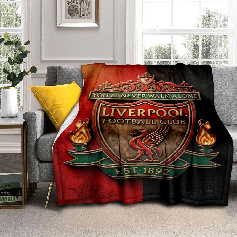 Fc Liverpool Crest Emblem Blanket Camping Trip Home Decor Air Conditioning Blanket Office Rest Blanket Bedroom