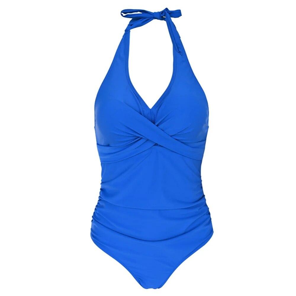 Maillot de bain Sport actif pour femmes, contrôle du ventre, couleur unie/imprimé léopard, une pièce rembourrée, maillots de bain
