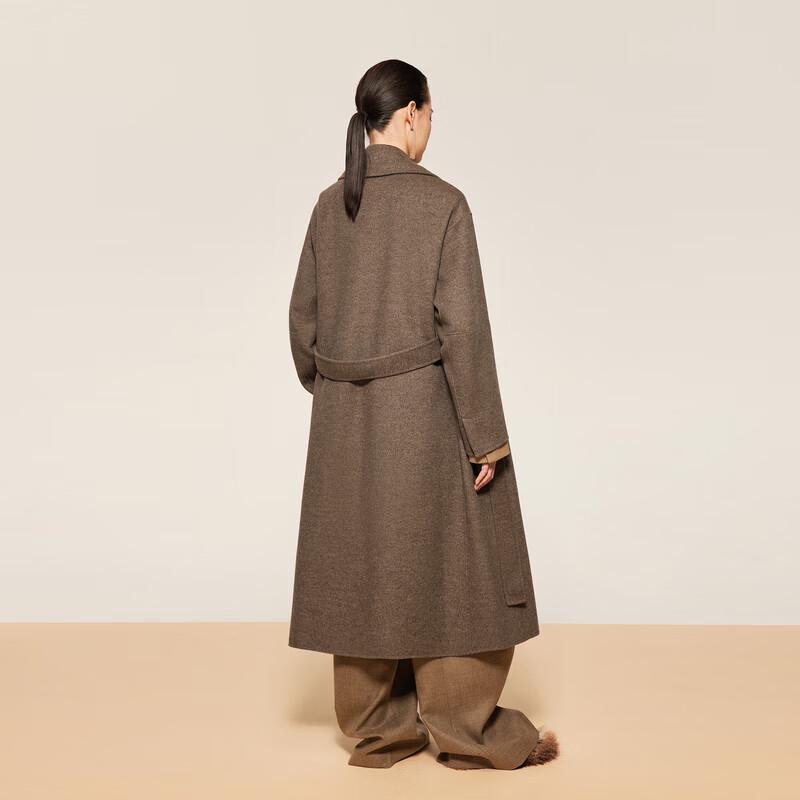 

LESS Women s Long Loose Wool Blend Coat M