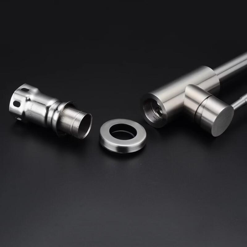 Lujing 304 Stainless Steel Wall-Mounted Single Cold Kitchen Faucet