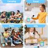 Mini Karaoke Machine,Portable Bluetooth Speaker with 2 Wireless Microphone for Kids Adults with Led Lights,Christmas Birthday Gifts for Girls Ages