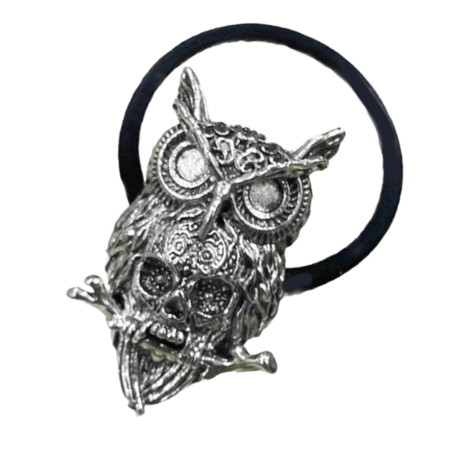 

Хэллоуин Тема 3D Череп Совы Веревка для Волос для Взрослых Женщин Подростков Панк Повязка на Голову Темная Серия Фестивальная Резинка для Волос Аксессуары 1