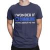 I Wonder If Chainlink Thinks About Me Too Crypto Cryptocurrency Link Graphic 100 Cotton Tshirt Chainlink Tops Tees For Unisex
