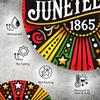 Vintage Round Metal Sign 1865 Juneteenth Commemorative Aluminum Plaque Home Wall Art Decor