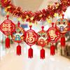 Chinese Style Horse Year Hanging Decorations 2M Lunar New Year Ornament  Bedroom Ceiling