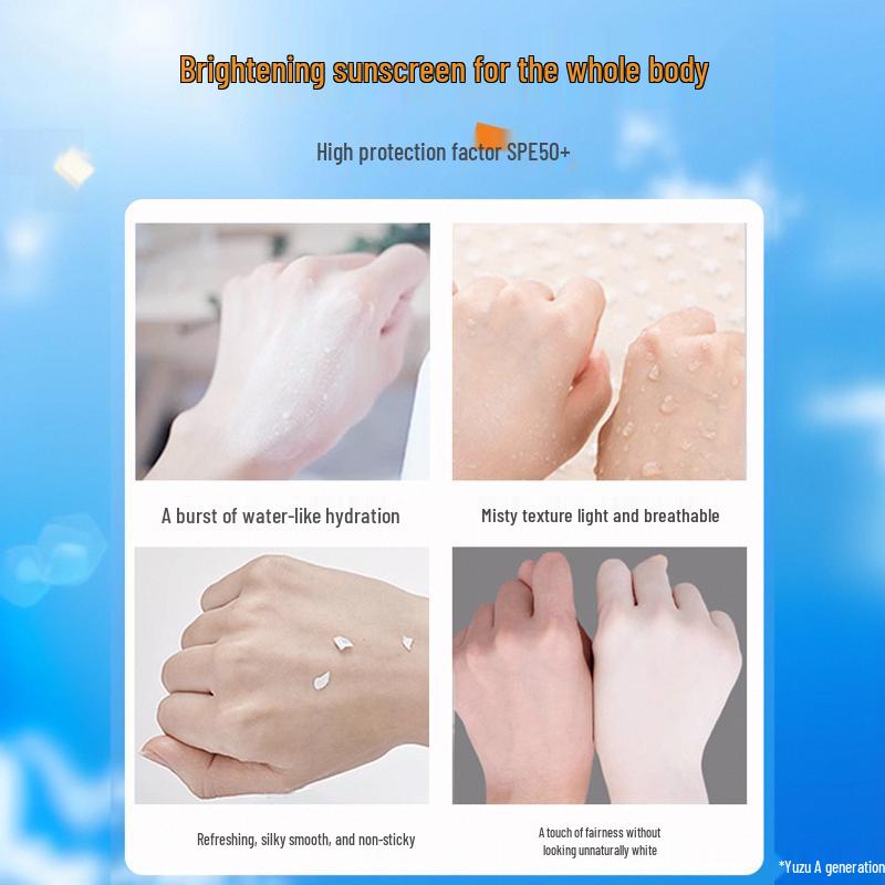 Universal Anti-UV Whitening Sunscreen Spray for Summer - Suitable for Women, Men, Students, and Military Training