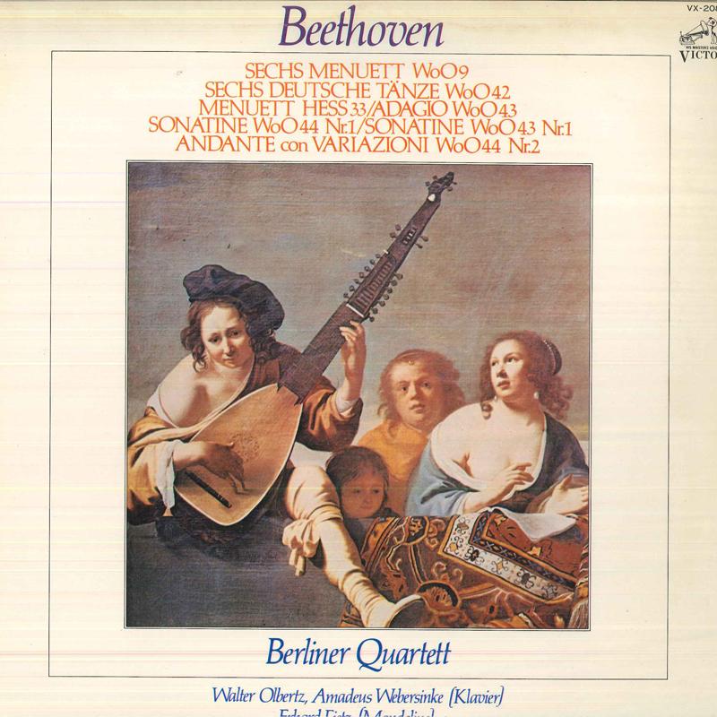 

LP Record BERLINER QUARTETT - Beethoven: Secret Pieces VX208 VICTOR Japan Classical Used