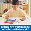 Learning Resources Math Learning Rainbow with Authentic Materials, Fractions, Tile-Shaped, Case, LER0615,