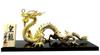 Imperial Feng Shui Gold Height x Width Comes in a Paulownia Wood Box Dragon, Five-Clawed Dragon, Ornament, Copper, Plated, 10.5cm 20.5cm,