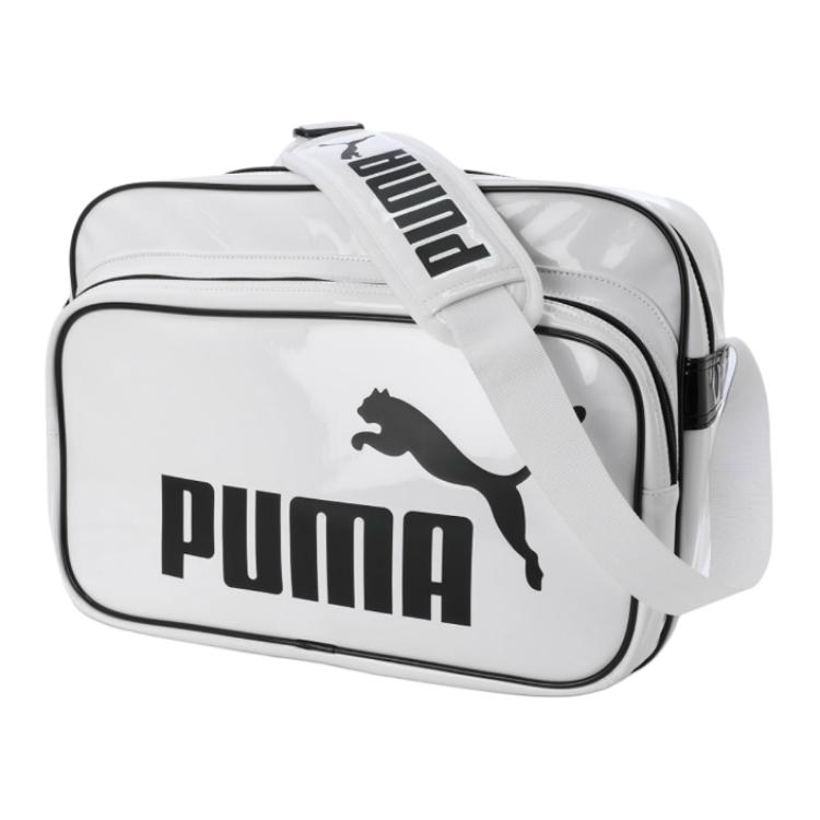 New PUMA Polyurethane Shoulder Bag Crossbody Bag Medium Size Women's White 079427-02