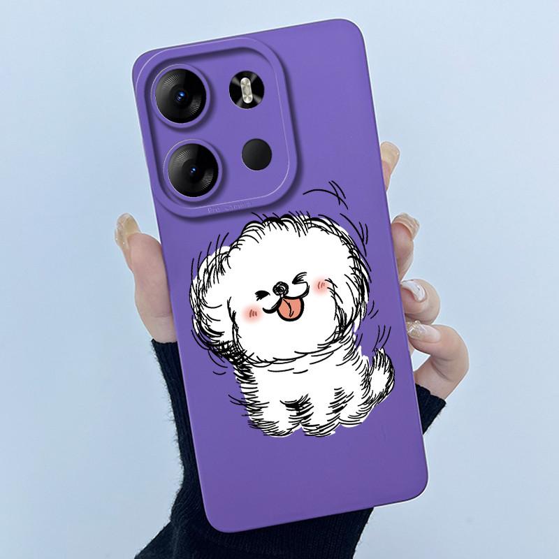 For Tecno Spark Go 2023 Pop 7 Pro BF7 Infinix Smart 7 Plus Smart7 HD Case Lovely Cartoon Cat Liquid Silicone Soft TPU Back Cover