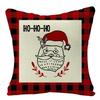2022 Merry Christmas Home Decor Cushion Cover 45x45cm Cute Animals Cartoon Printed Throw Pillow Cover Xmas Decorative Pillowcase