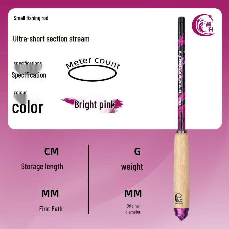 Ultra-Light 1.8m/2.1m Stream Fishing Rod for Crucian Carp, Minnow, White Amur