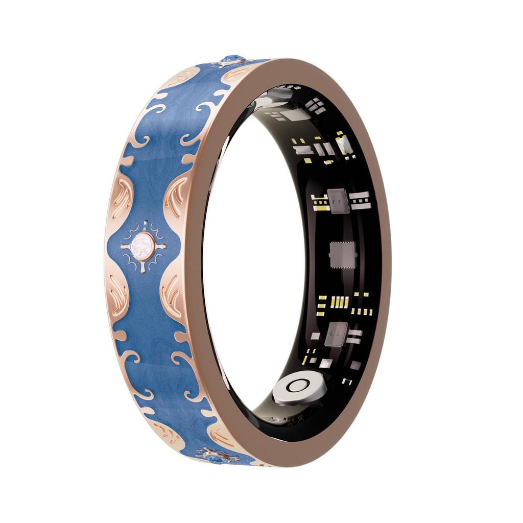 Wasserdichter Bluetooth Smart Ring: Herzfrequenz, Blutsauerstoff, Schlafüberwachung, Emaille-Farbe, Sport-Schrittzähler, Partner-Stil