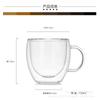 150/250/350/450ml Hitzebeständige Doppelwandige Kaffeetasse Transparentes Glas Whiskey Tee Milch Tassen Kaltgetränke Weinglas Trinkgeschirr