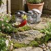 Eco-friendly Scrap Metal Bird Statue Handmade Recycled Bird Ornament  Desk Decor