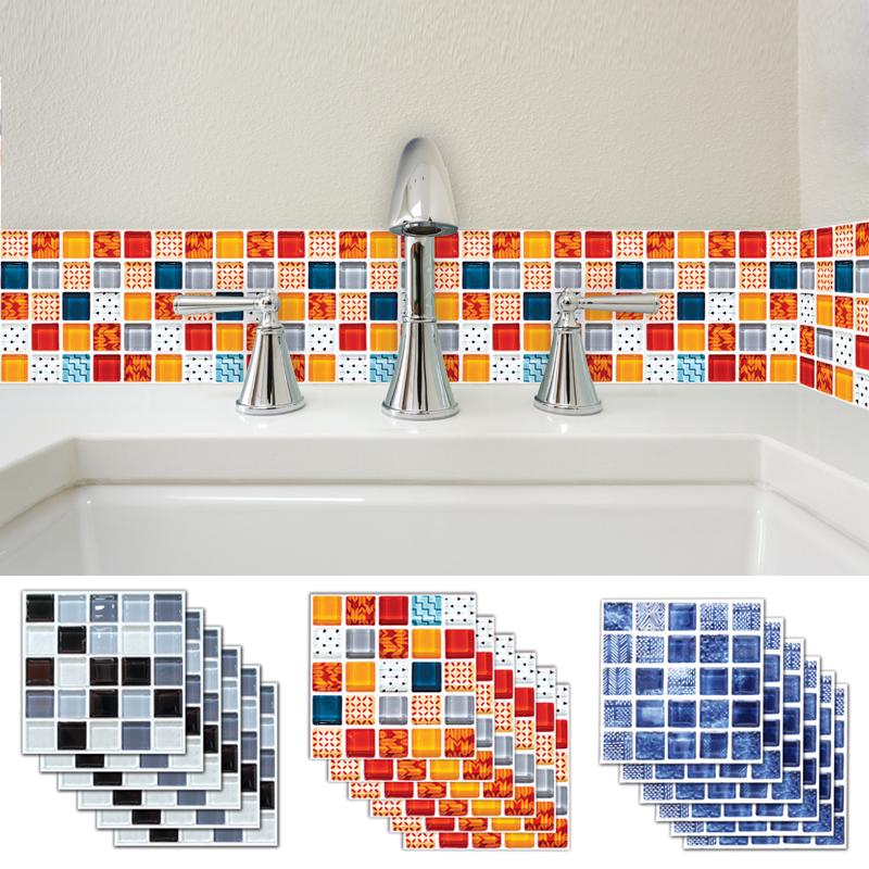 10PCS Flowers Shower Bathtub Sticker Non-Slip Bedroom Stickers Adhesive Decor