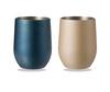 Set of 2 Stainless Steel Perfect for and 390ml Beer Glasses with Double Vacuum Insulated for Hot or Cold and Colored Tumblers Tumblers, Weddings,
