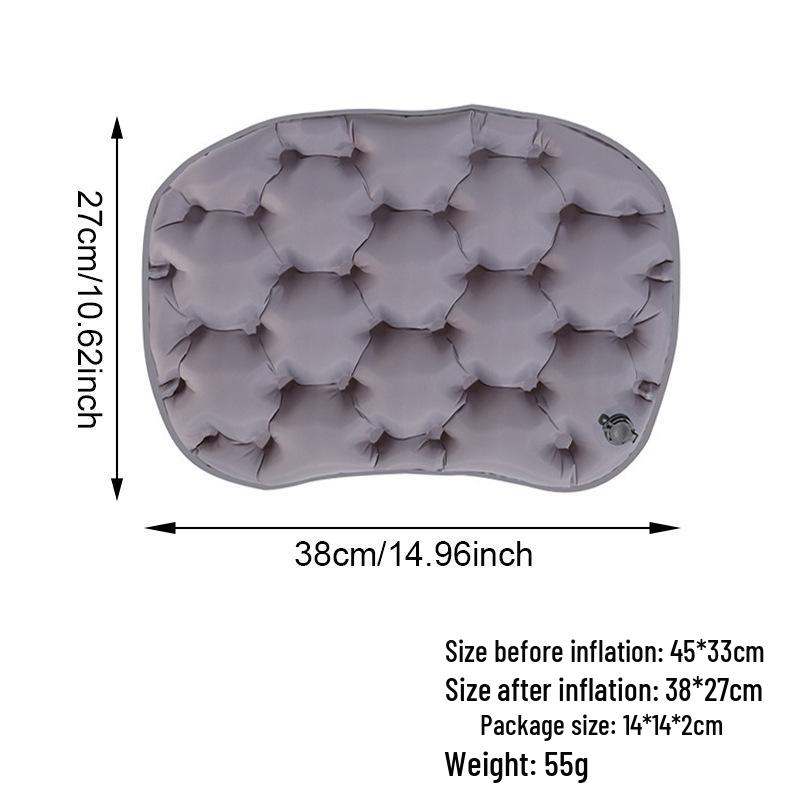 

Lightweight Foldable Camping Seat Cushion - Inflatable, Moisture-Proof, Wear-Resistant, Egg Nest Design for Long Sitting