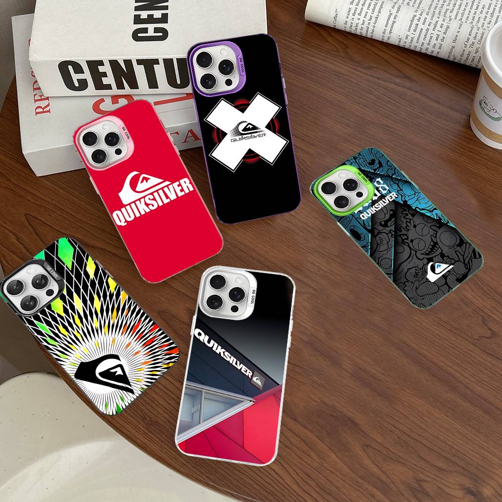 Surfmarke Q-QuiksilverS Logo Handyhüllen Für IPhone 17 16 15 14 13 12 11 Plus Pro Max Bunte Hülle