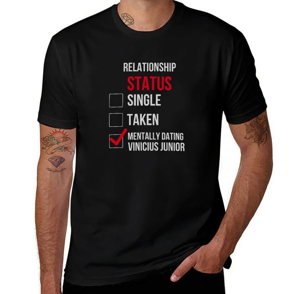 Vinicius Junior Relationship Tshirt Large Size Basic Casual Tshirt