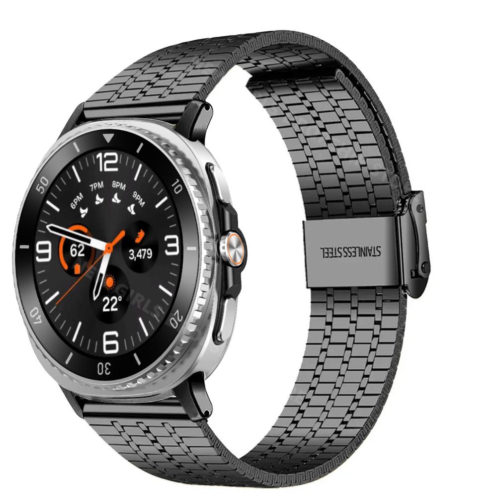 Stainless Steel Strap for Samsung Galaxy Watch 8 40 44mm/8 Classic 46mm No Gaps Metal Wristband for Galaxy Watch Ultra 47mm 2025
