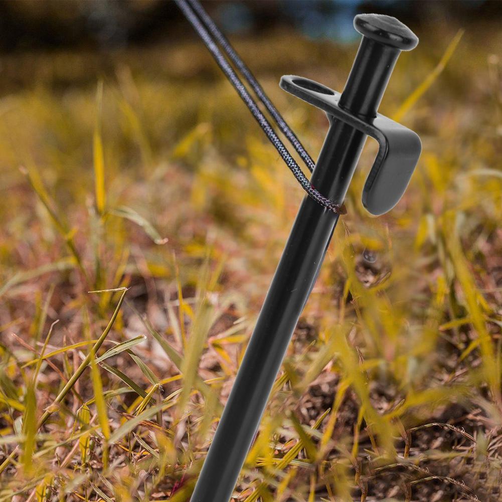 4PCS Steel Lengthen Outdoor Travel Camping Beach Tent Pegs Pin Stakes Ground Nail(20cm)