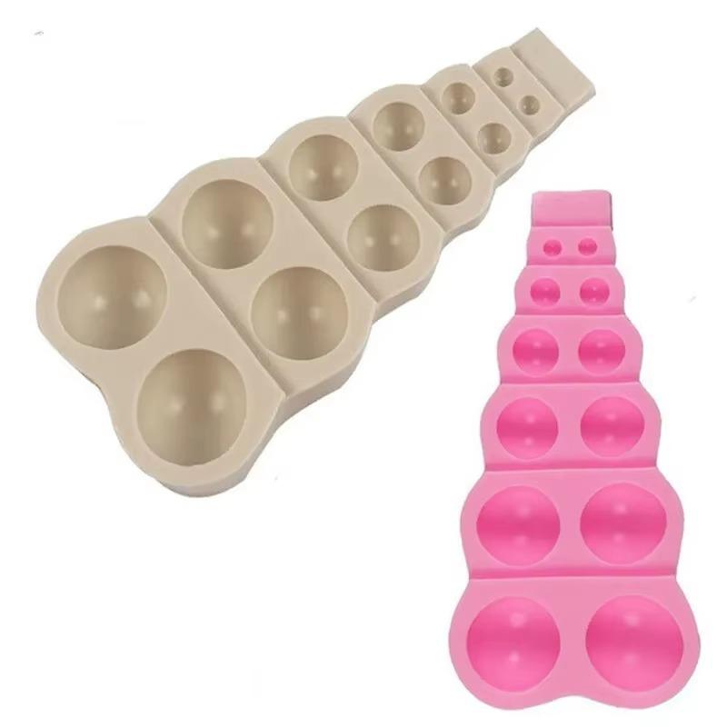 3D Bead Pearl Large Small Silicone Mold Half-Ball Cake Mold Candy Chocolate Mould Baking Molds