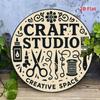 Retro Round Tin Sign 8x8 Inch Vintage Wall Decor for Home Bar Garage Man Cave