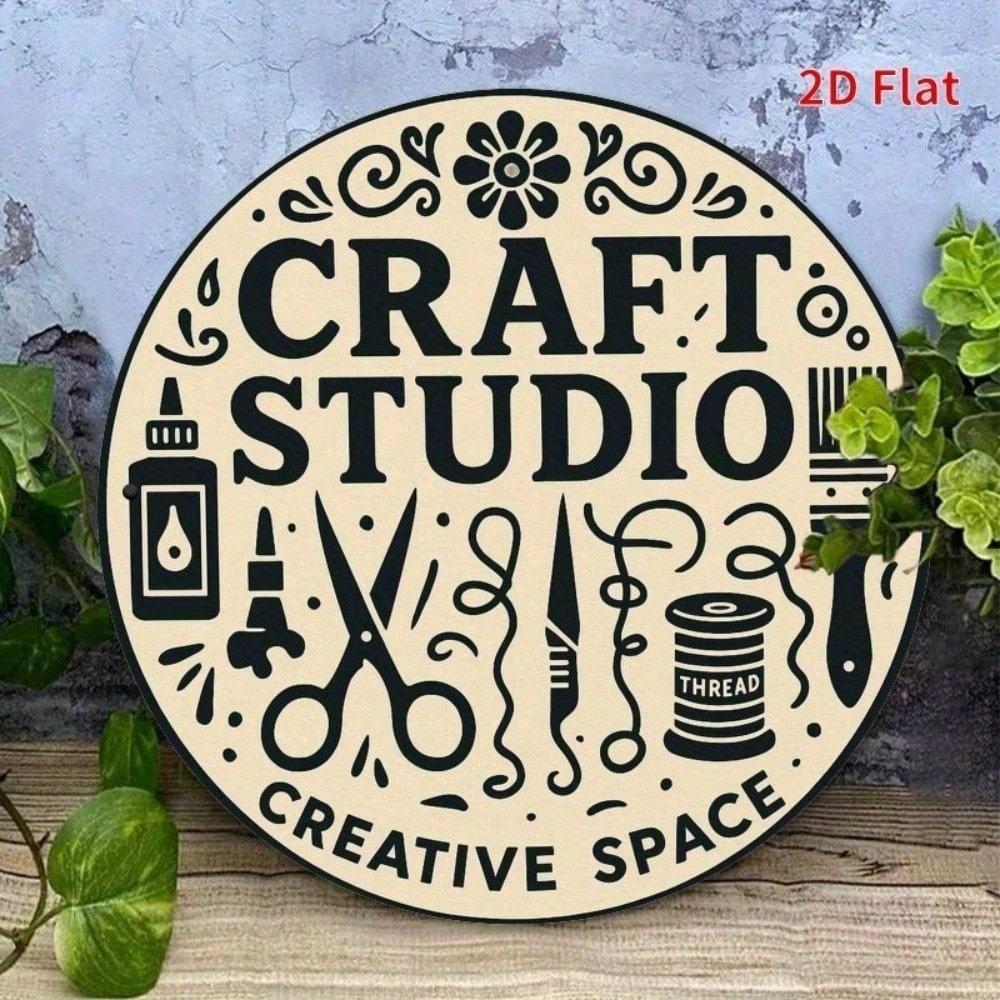 Retro Round Tin Sign 8x8 Inch Vintage Wall Decor for Home Bar Garage Man Cave