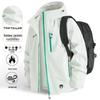 American Retro Mountain Windbreaker: Color Block, Multi-Zipper, Hooded, Waterproof Jacket for Hiking and Mountaineering