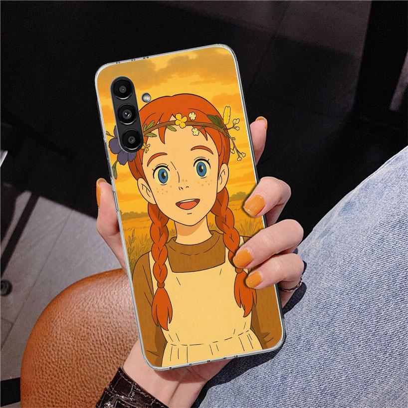 A-Anne Of Green Gables Shirley Phnoe Hülle für Samsung Galaxy A17 A37 A57 A16 A26 A36 A56 A15 A14 A13 A55 A54 A53 A35 A34 A33 A25