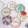 Children's birthday party disposable plate picnic plate Cake plate Large paper plate dessert table decoration set tableware