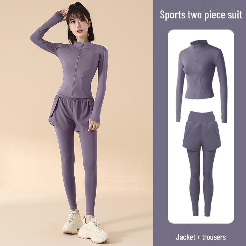 Women's High-Waist Quick-Dry Yoga & Running Fitness Suit