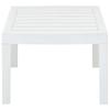 Garden Table White 78 X 55 X 38 Cm Plastic