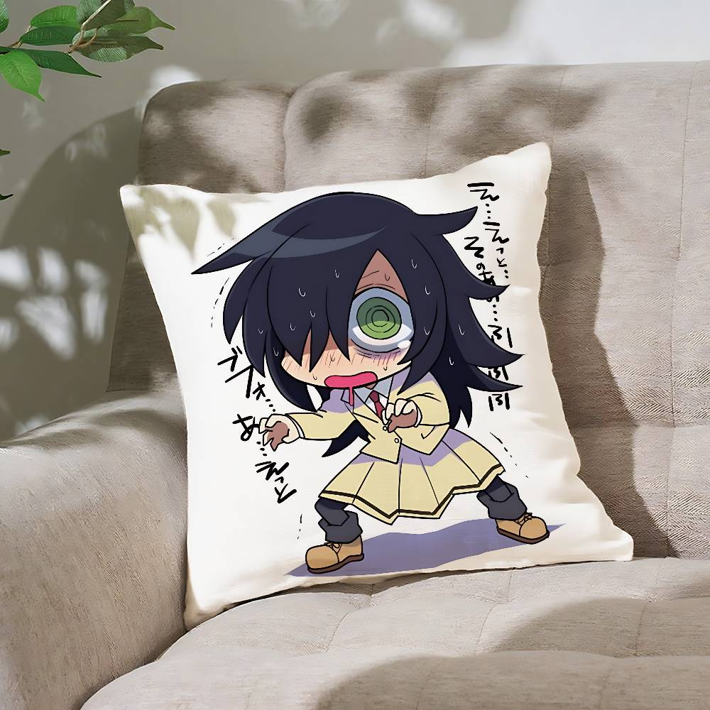 Cute KTomoko KurokiS Pillow Case Throw Pillow Cover Nordic Vintage Style Cushion Covers Home Living Room Sofa Couch Seat