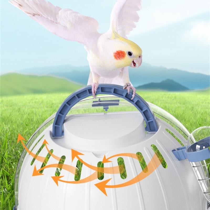 Portable Carrier Parrots Carry Case Cage for Travel&Outdoor Safe Door Lock Small Pet Accessories Outdoor Bag Lightweight