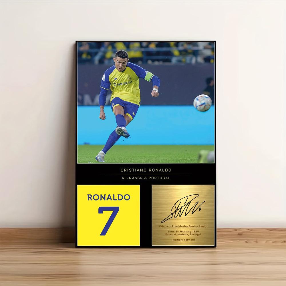

Cristiano Ronaldo Framed Canvas Art: Dynamic Football Design for Bedroom or Living Room 11.8x15.7in/30x40cm