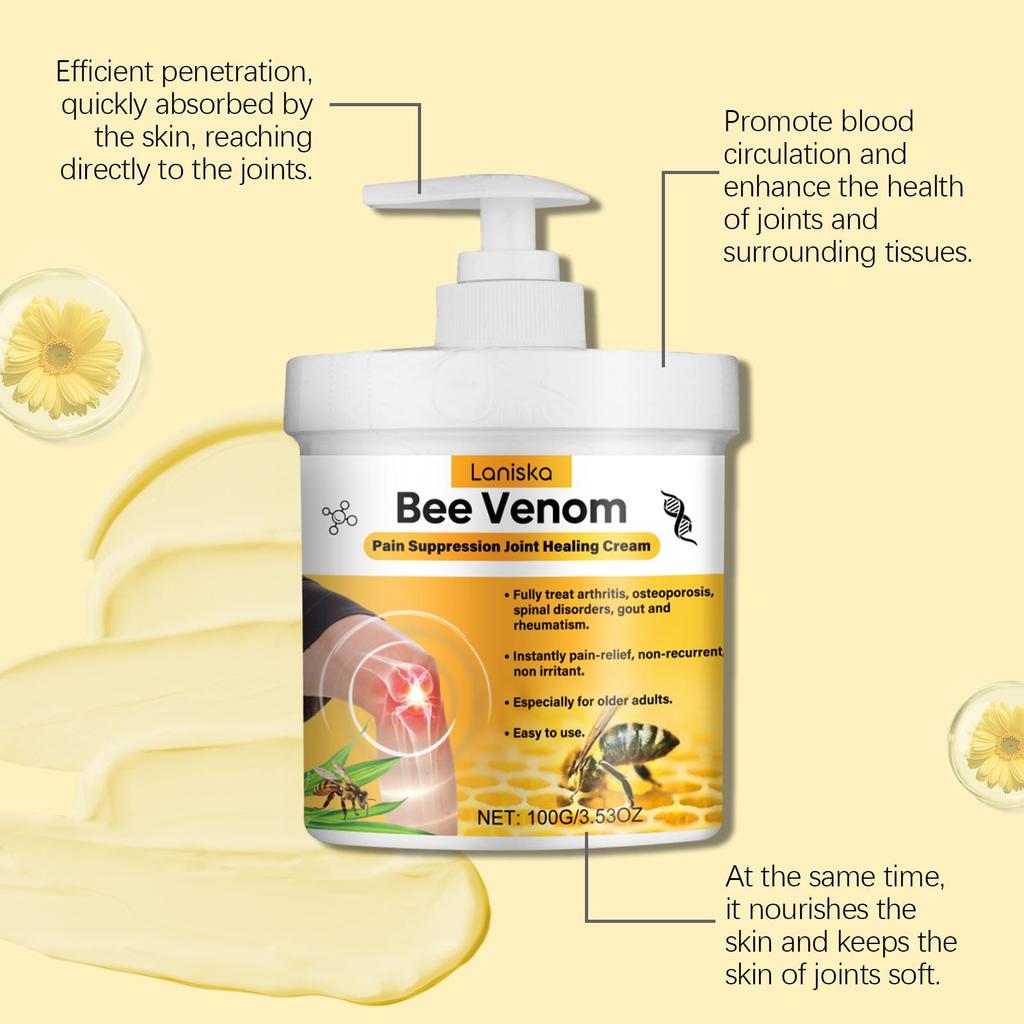 100g Bee Venom Joint Care Cream Relieve Back Wrist Knee Joint Discomfort Daily Massage Care Cream