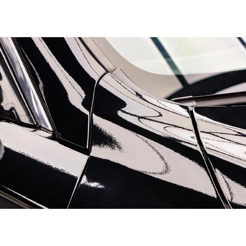 Premium Glossy Bright Black Self-adhesive Vinyl Car Wrap Film Vehicle Decal Auto Decor Film Air Bubble Free Paper Based Package