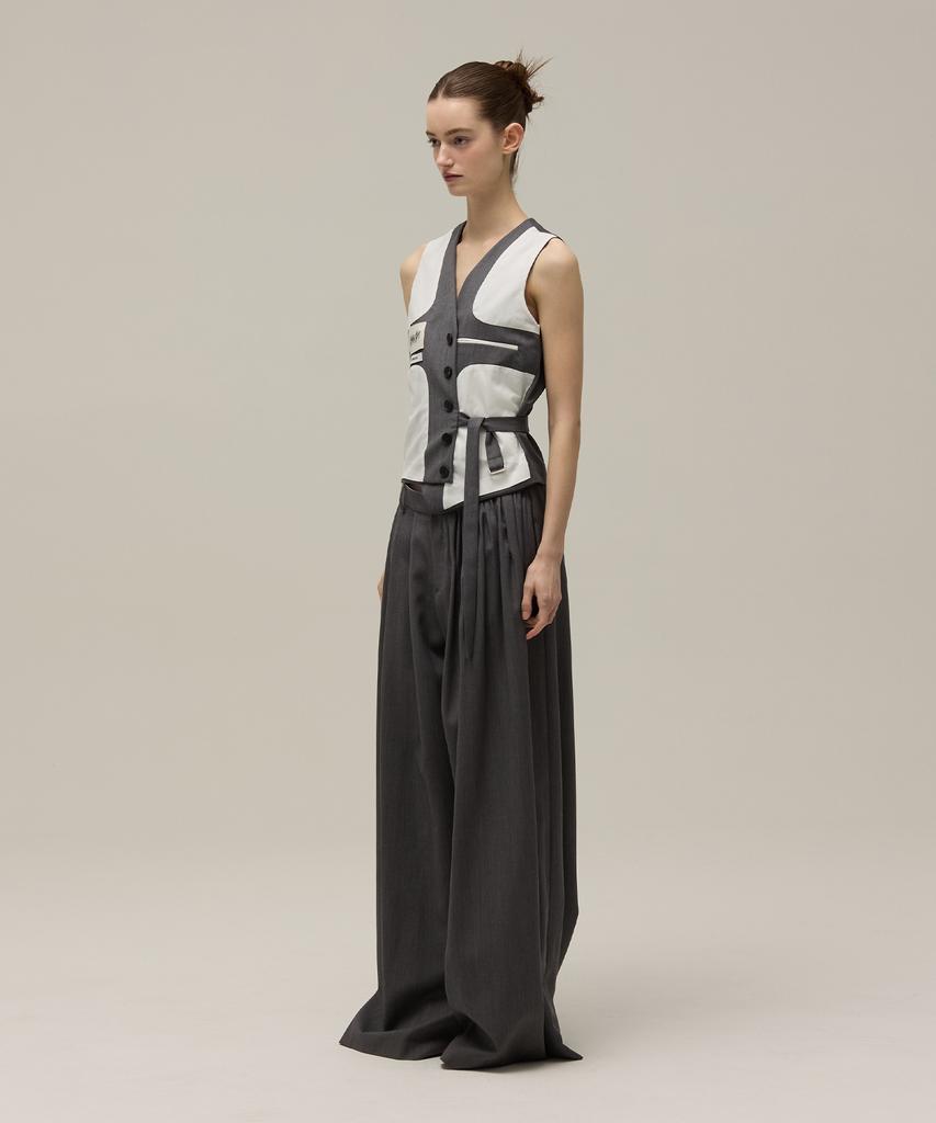 MMAM Wide Pin Tuck Slacks