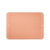 Heat-Insulating Non-Slip Rubber Kitchen Placemat and Drain Mat with Wavy Grooves, Waterproof Design