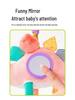 Multifunctional Baby Car Seat Crib Toy: Stroller Pendant, Funhouse Mirror, Soothing Rattle