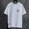 8936 CHROME HEARTS 2026 Summer New High Quality Cotton Round Neck Loose Large Size Men's and Women's T-shirt Couple T-shirt