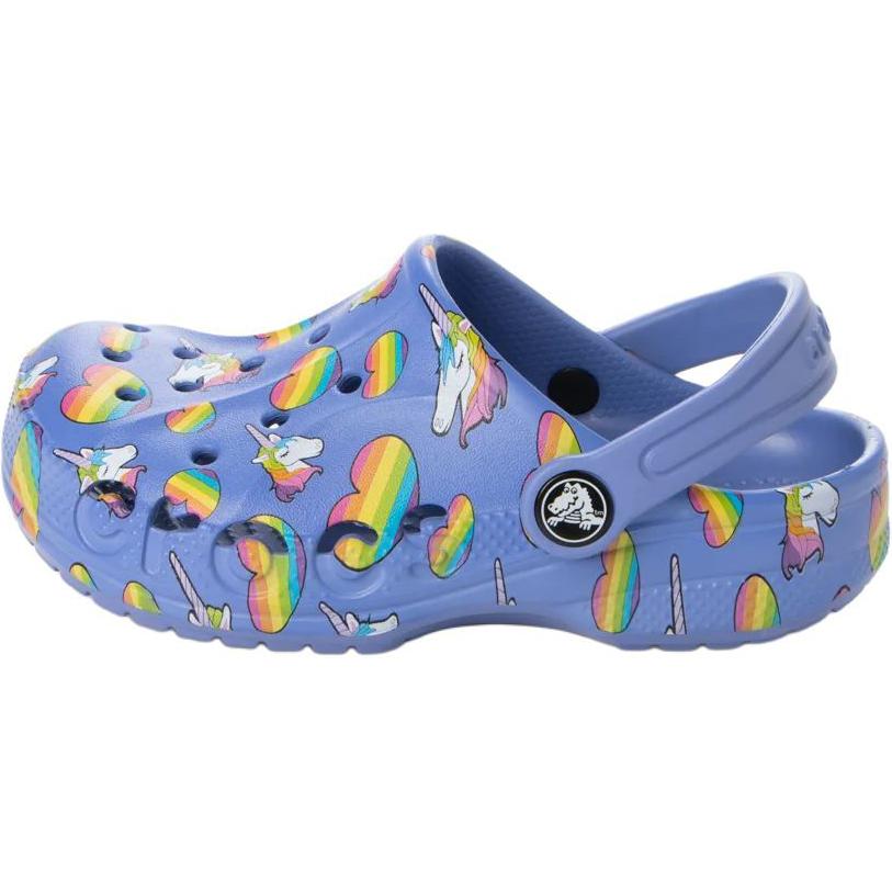 

Crocs Baya Printed Clog K Удобные Нескользящие Прочные Сандалии с низким верхом Детские сандалии Синие 207657-4RV 34-35