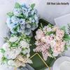 Buquê de Rosas de Seda de Luxo para Decoração de Interiores - Enfeites de Mão ou Planta em Vaso