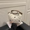 Koreaanse Ruit Herfst/Winter Handtas - High-End Geborduurde Kleine Tote
