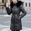 Fashion Women's Coats Winter Long Parkas Hooded Faux Fur Collar Loose Thick Warm Women Jackets