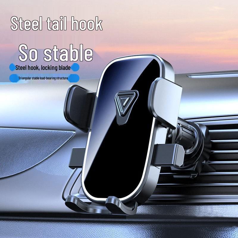 Multifunctional Rotatable Car Phone Holder - Anti-Shake & Stable for Air Vent Mounting